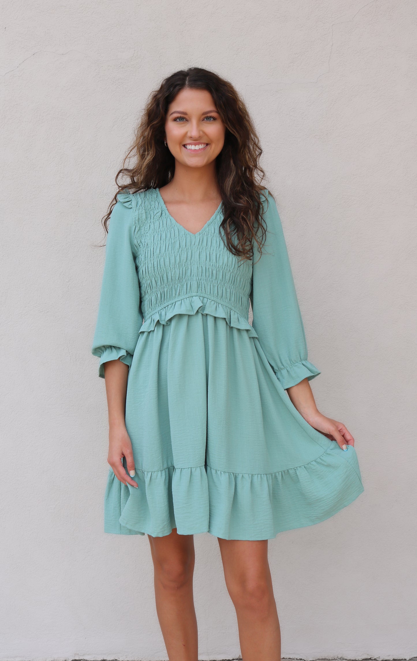 Britney Dress- Light Green