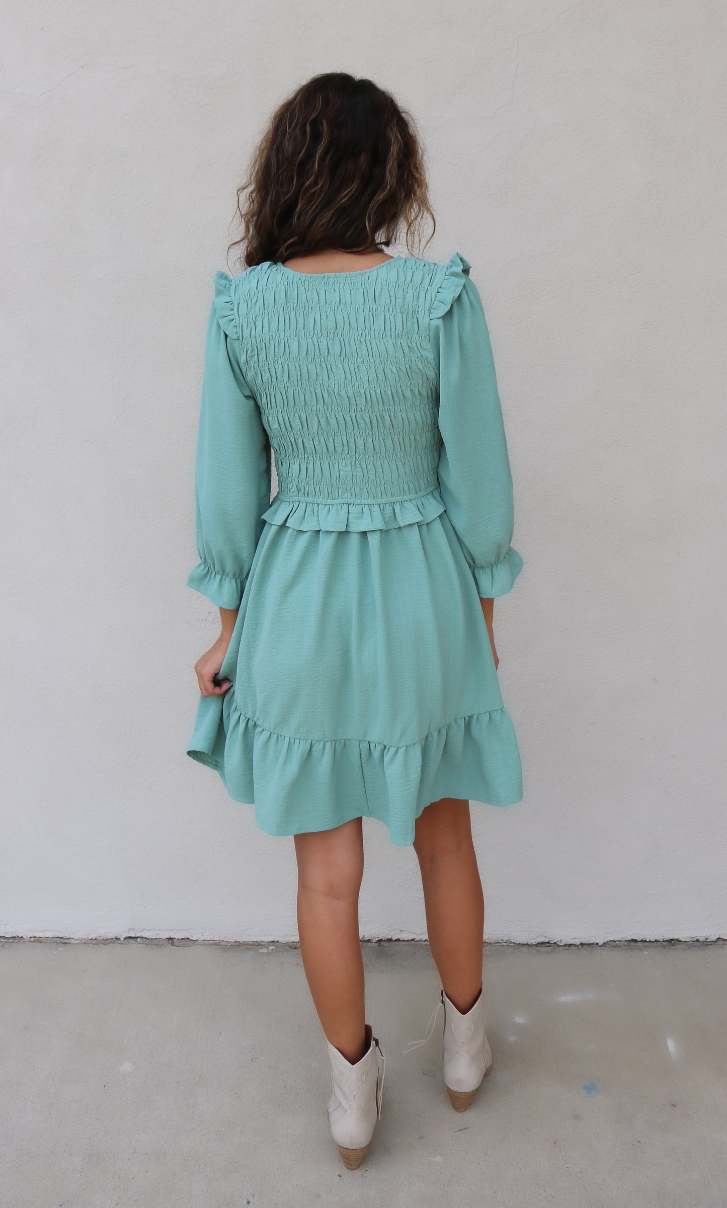 Britney Dress- Light Green