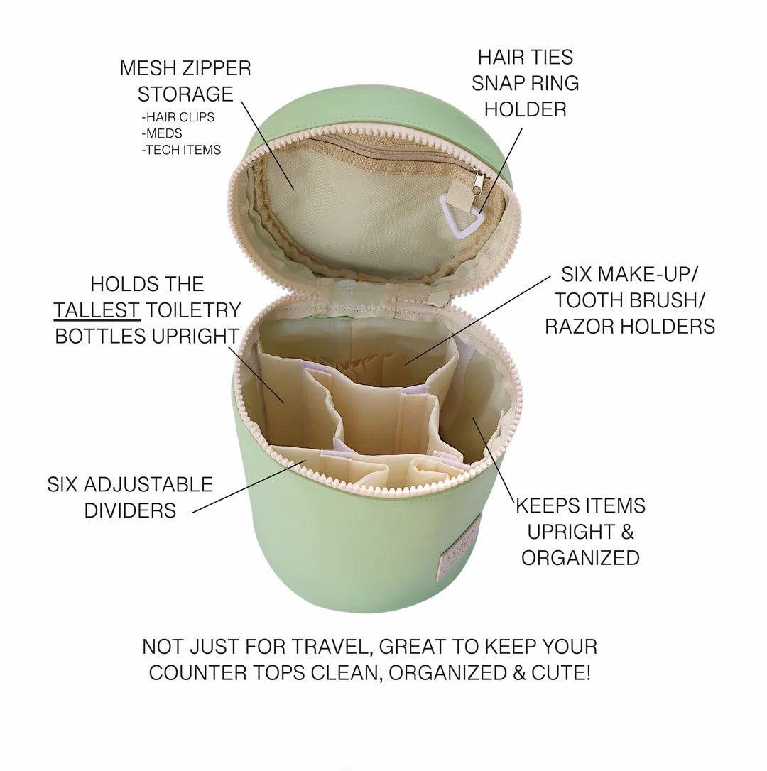 Happy Days Ahead Barrel Toiletry Bag