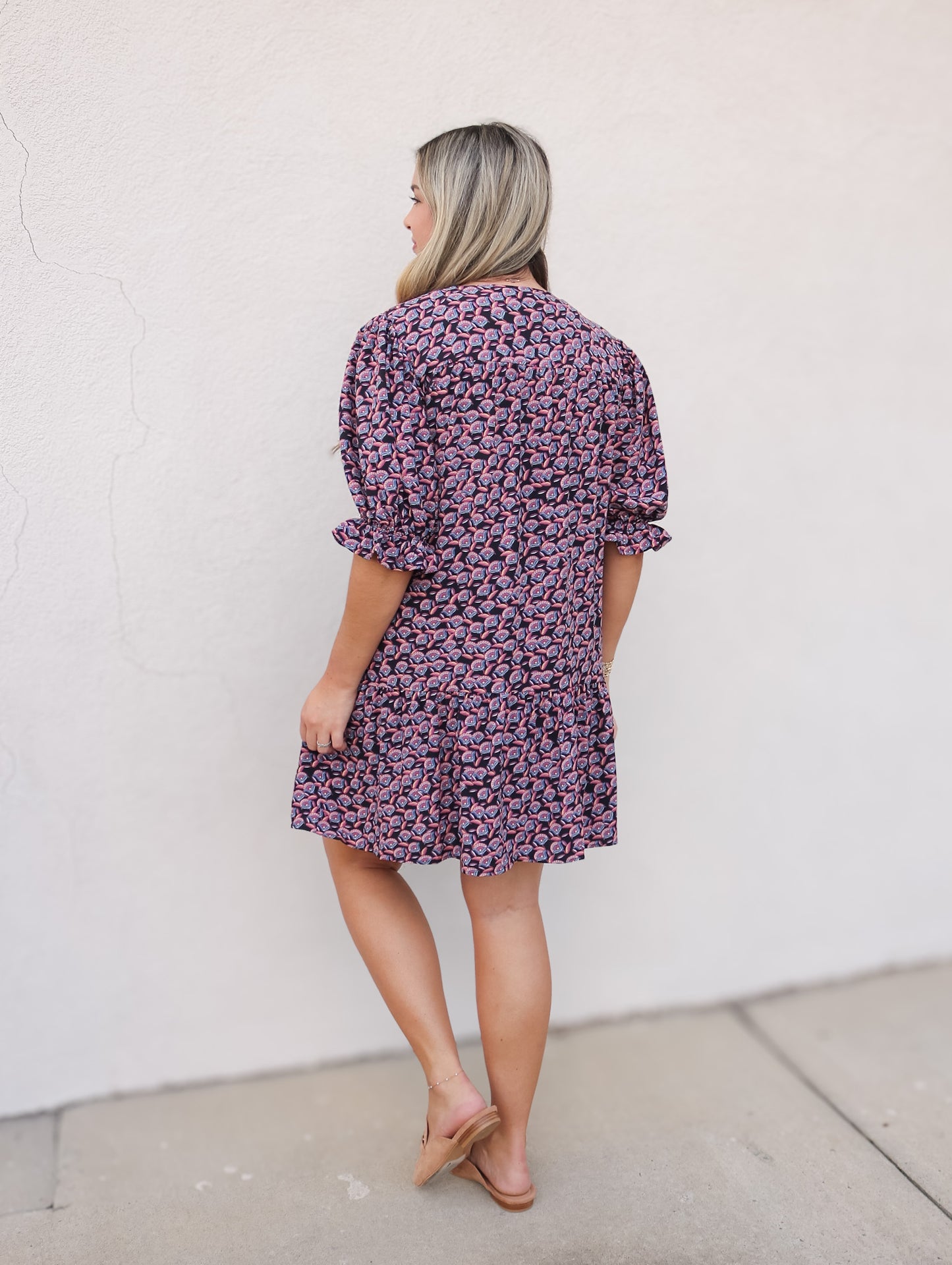 Geometric Print Dress