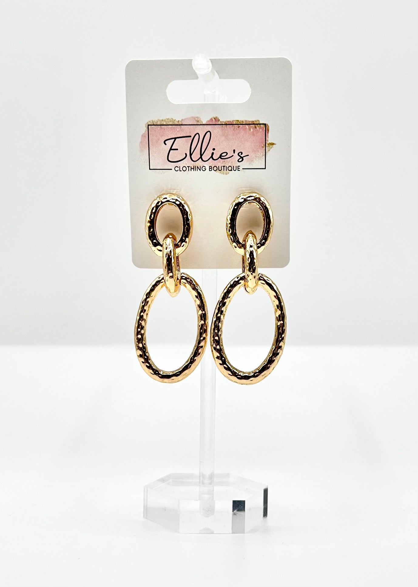 Textured Drop Earrings