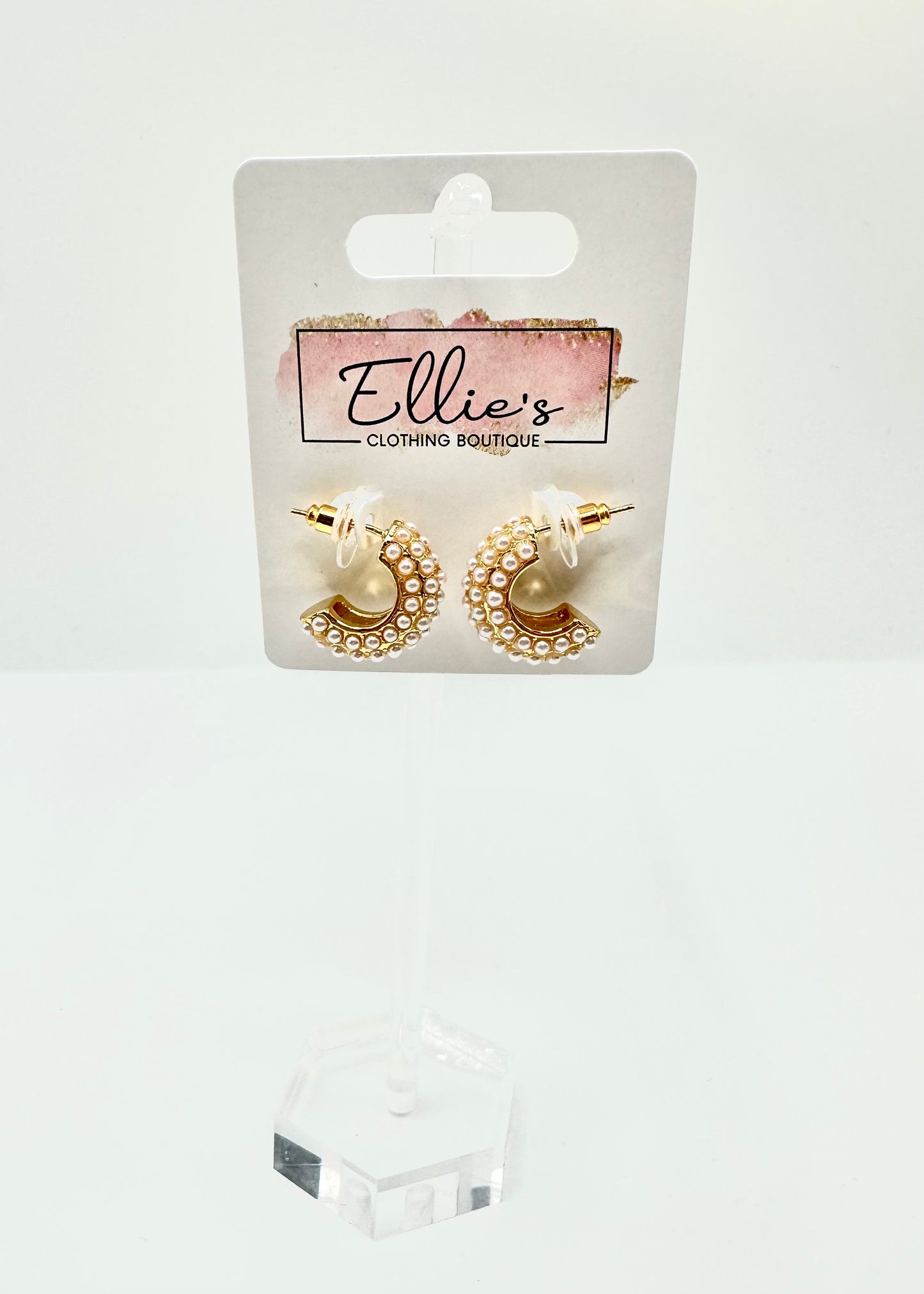 Pearl Hoop Earrings