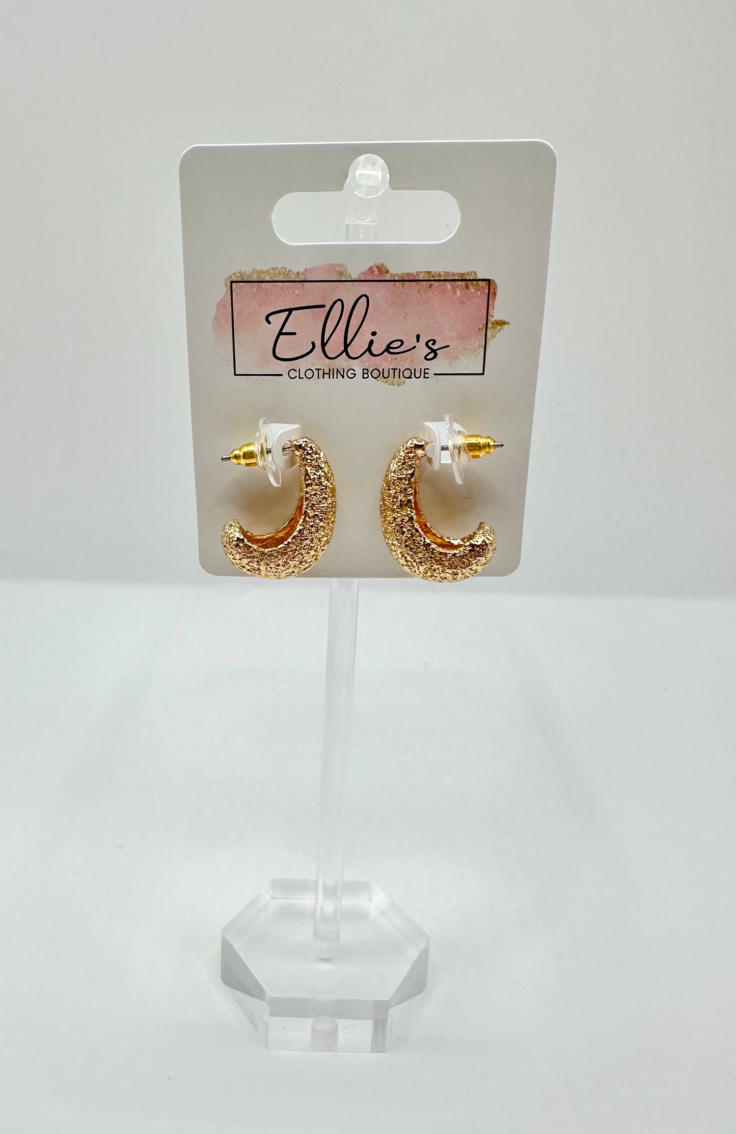 Textured Hoop Earrings