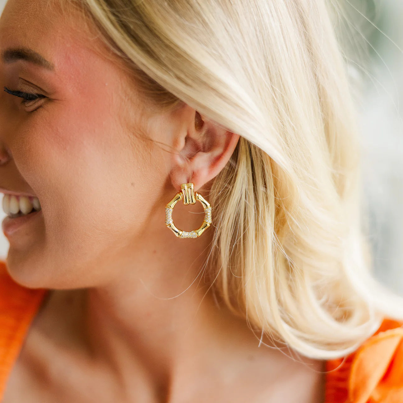 Taylor Shaye Bamboo Sparkle Hoops