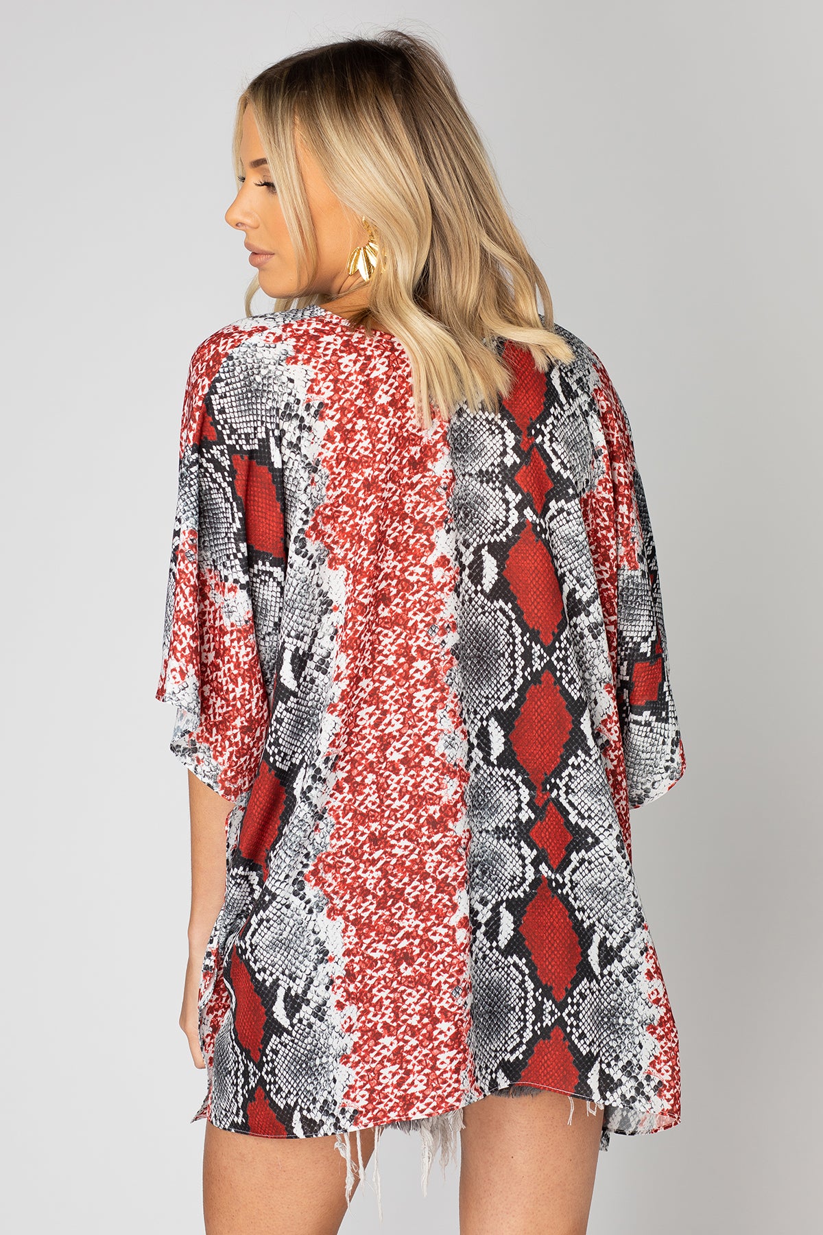 BuddyLove: North Flowy Tunic - Red Boa