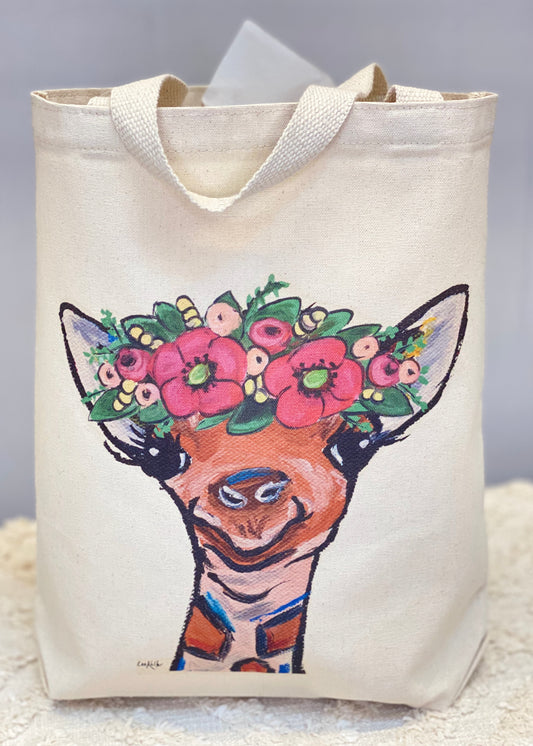 Canvas Tote - Baby Giraffe