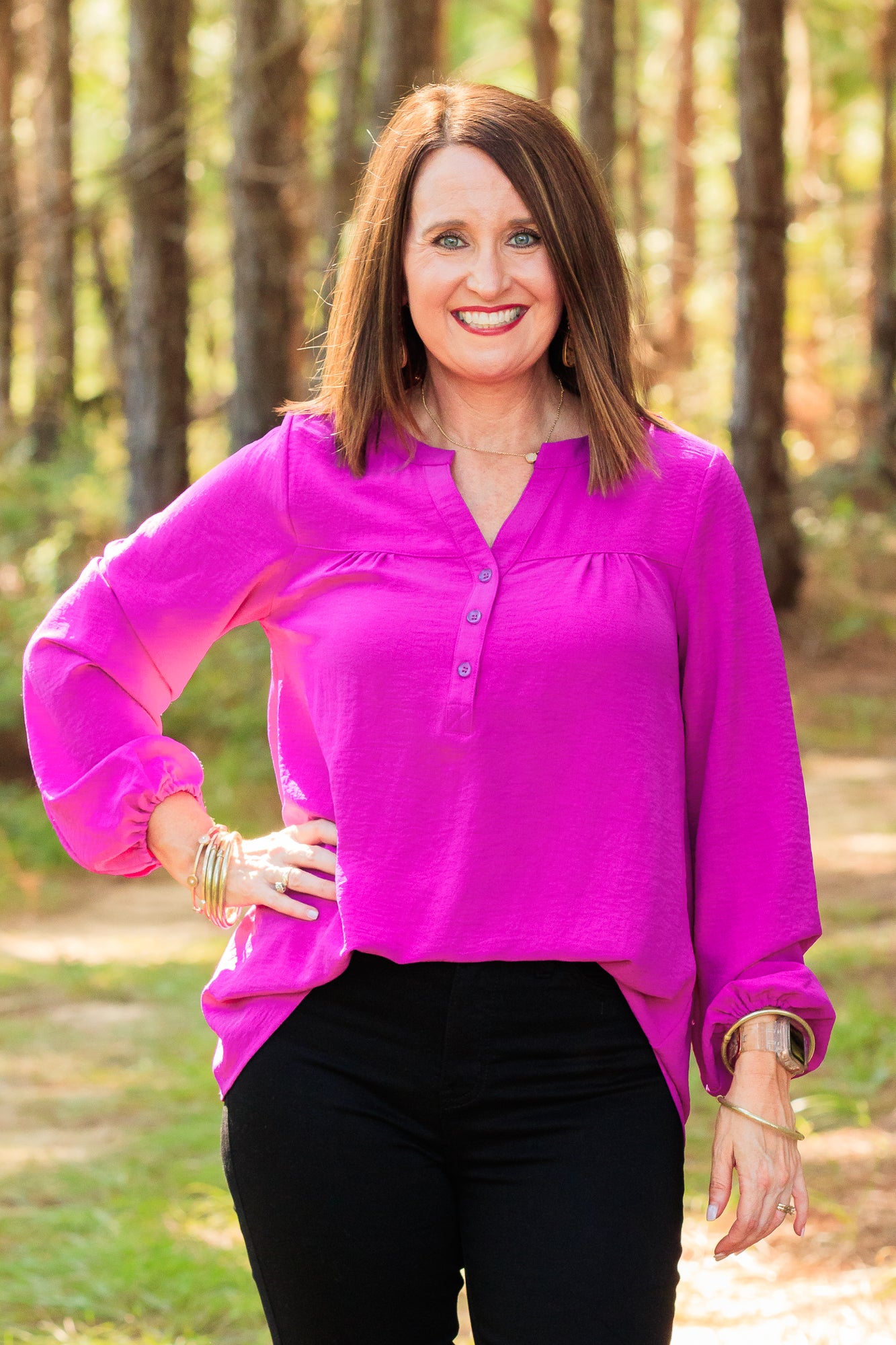Elizabeth Top - Magenta