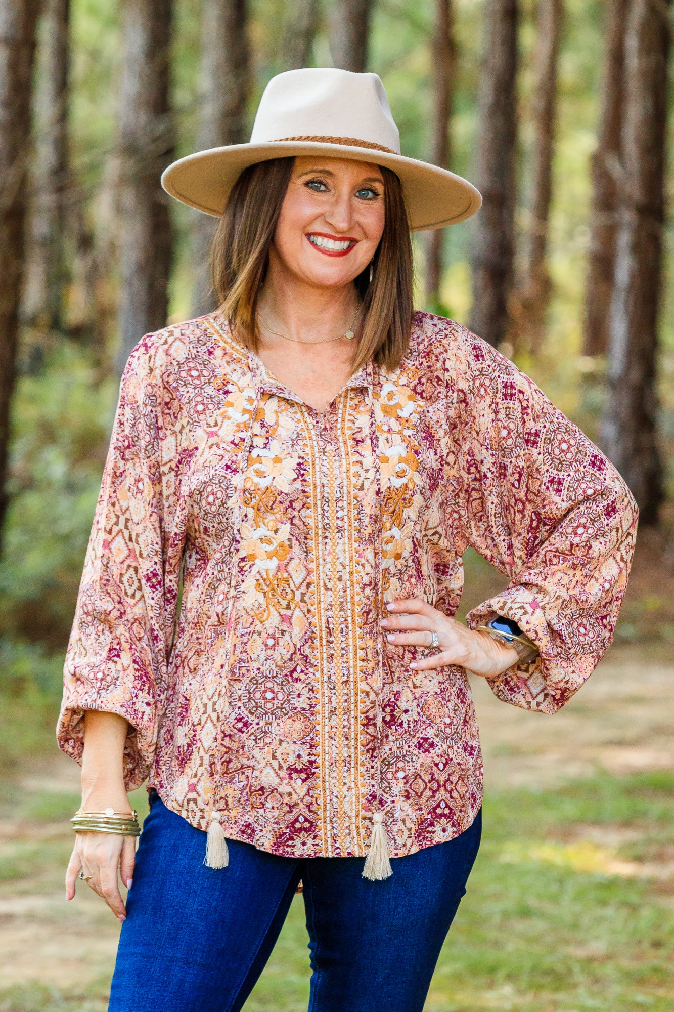 Sawyer Embroidered Top