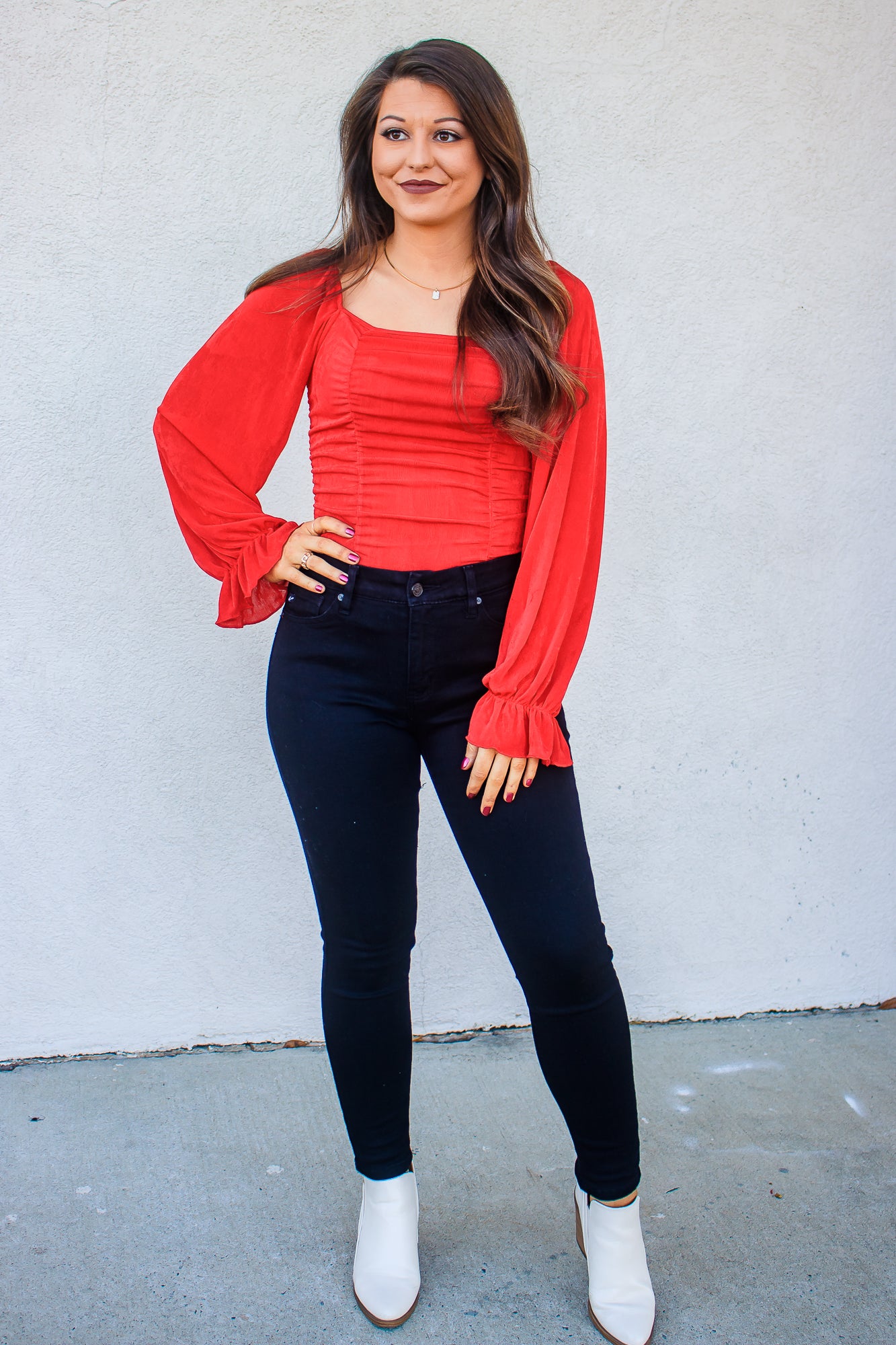 Esme Bodysuit - Red