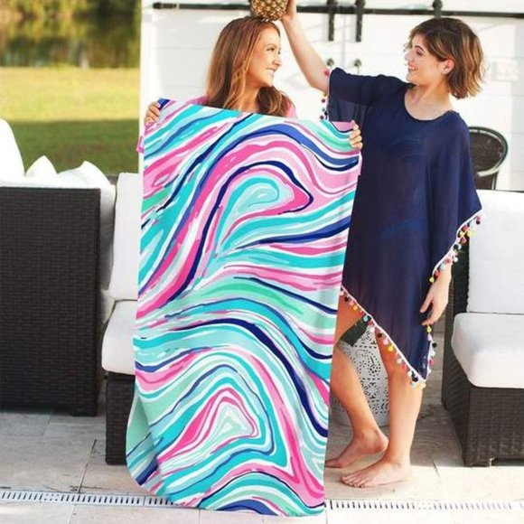 Marble-ous Print Beach Towel