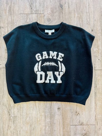 Cropped Game Day Sweater Vest