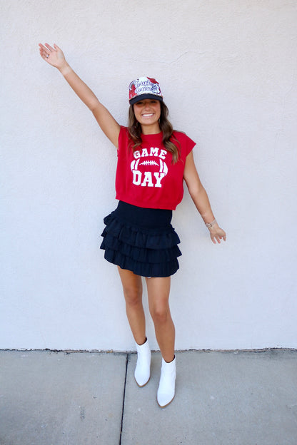 Cropped Game Day Sweater Vest