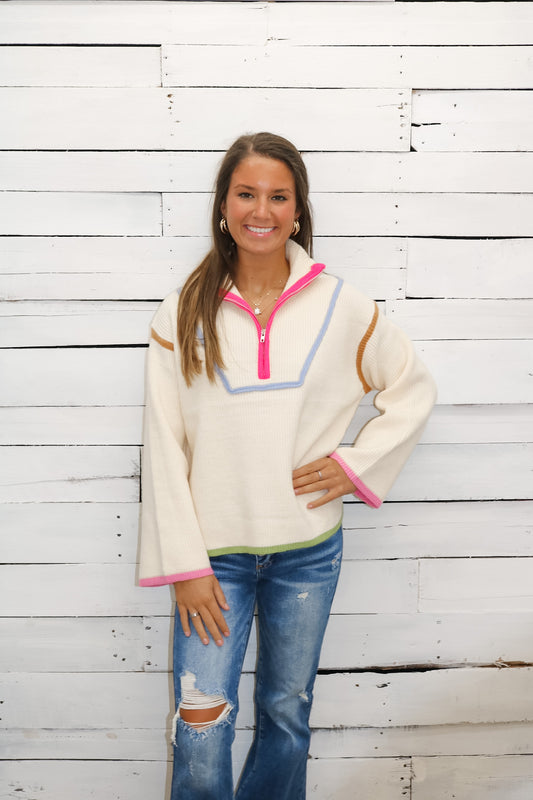 Amelia Cream Pullover