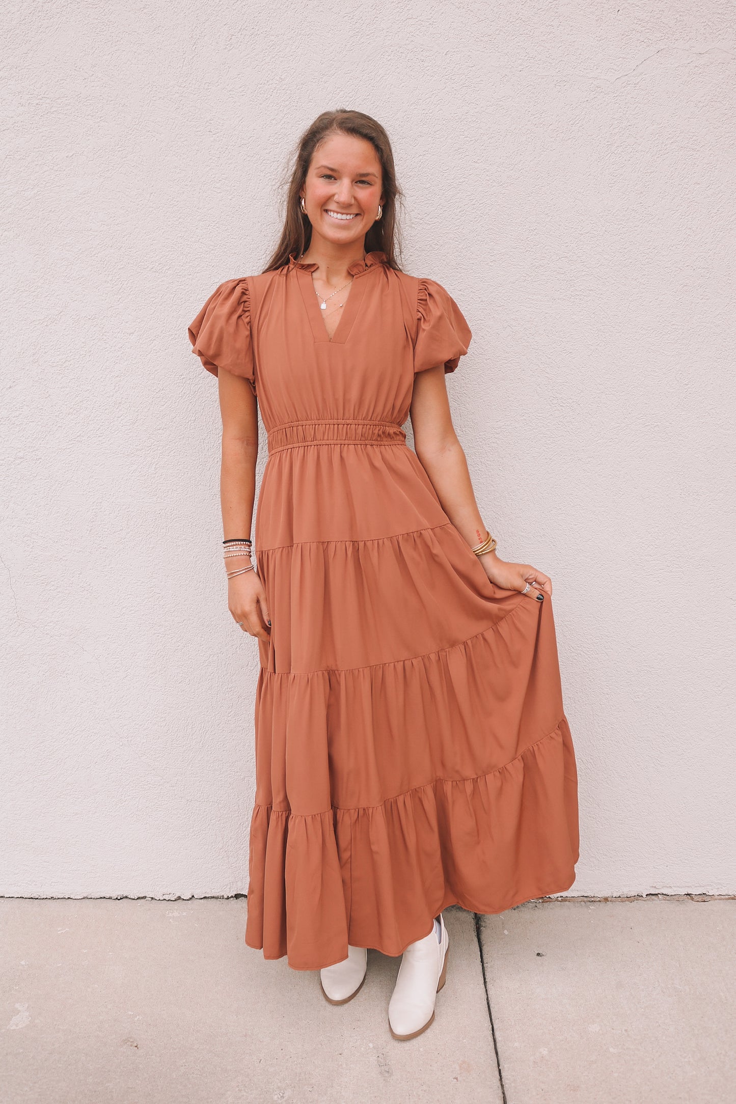 Mckenzy Maxi Dress - Tan