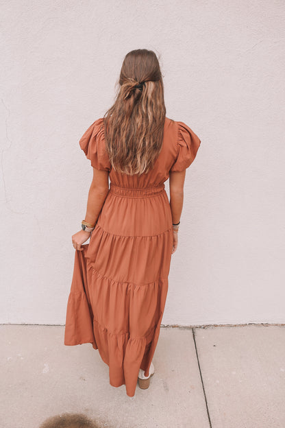 Mckenzy Maxi Dress - Tan