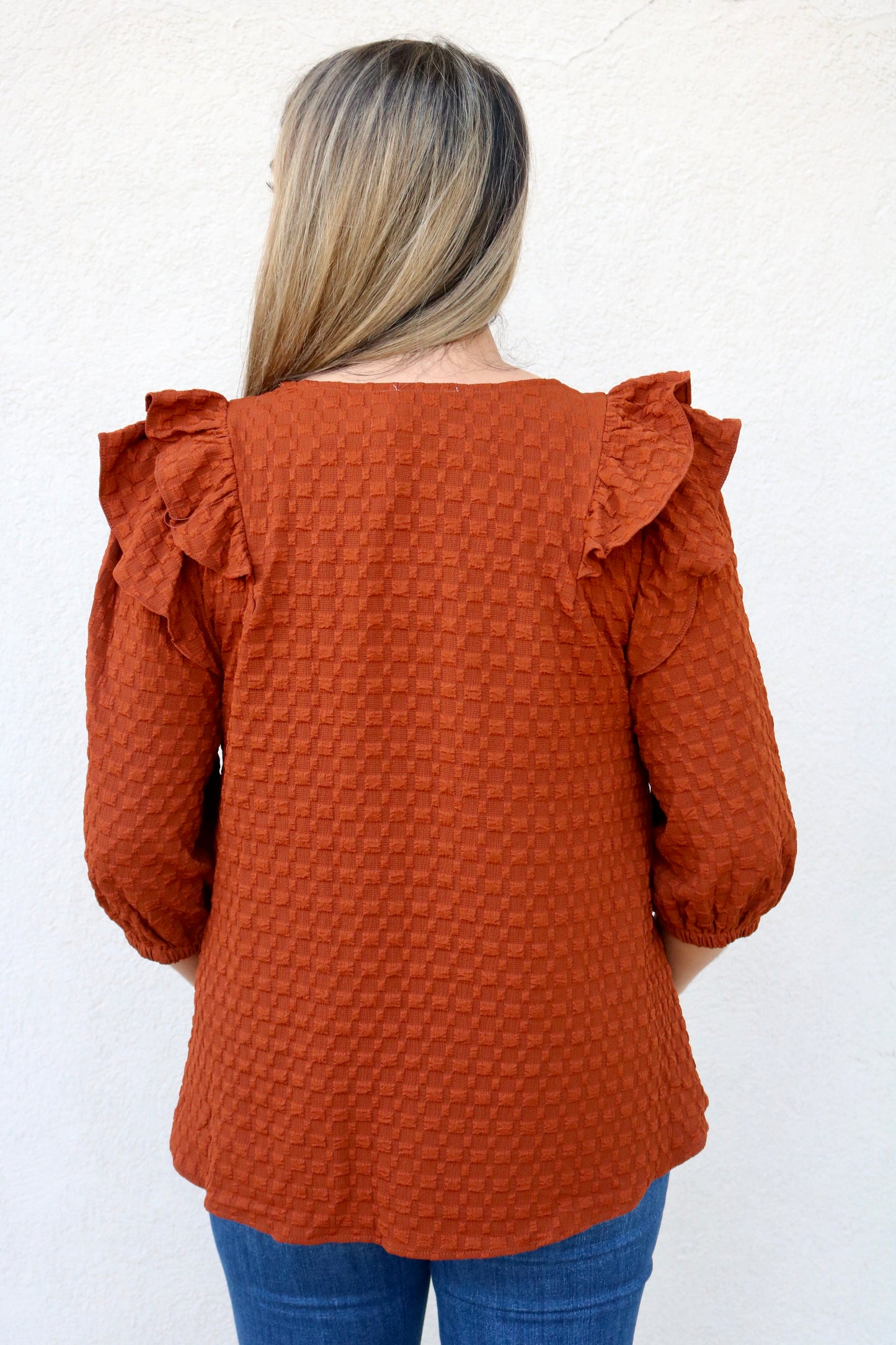 Olivia Rust Fall Top