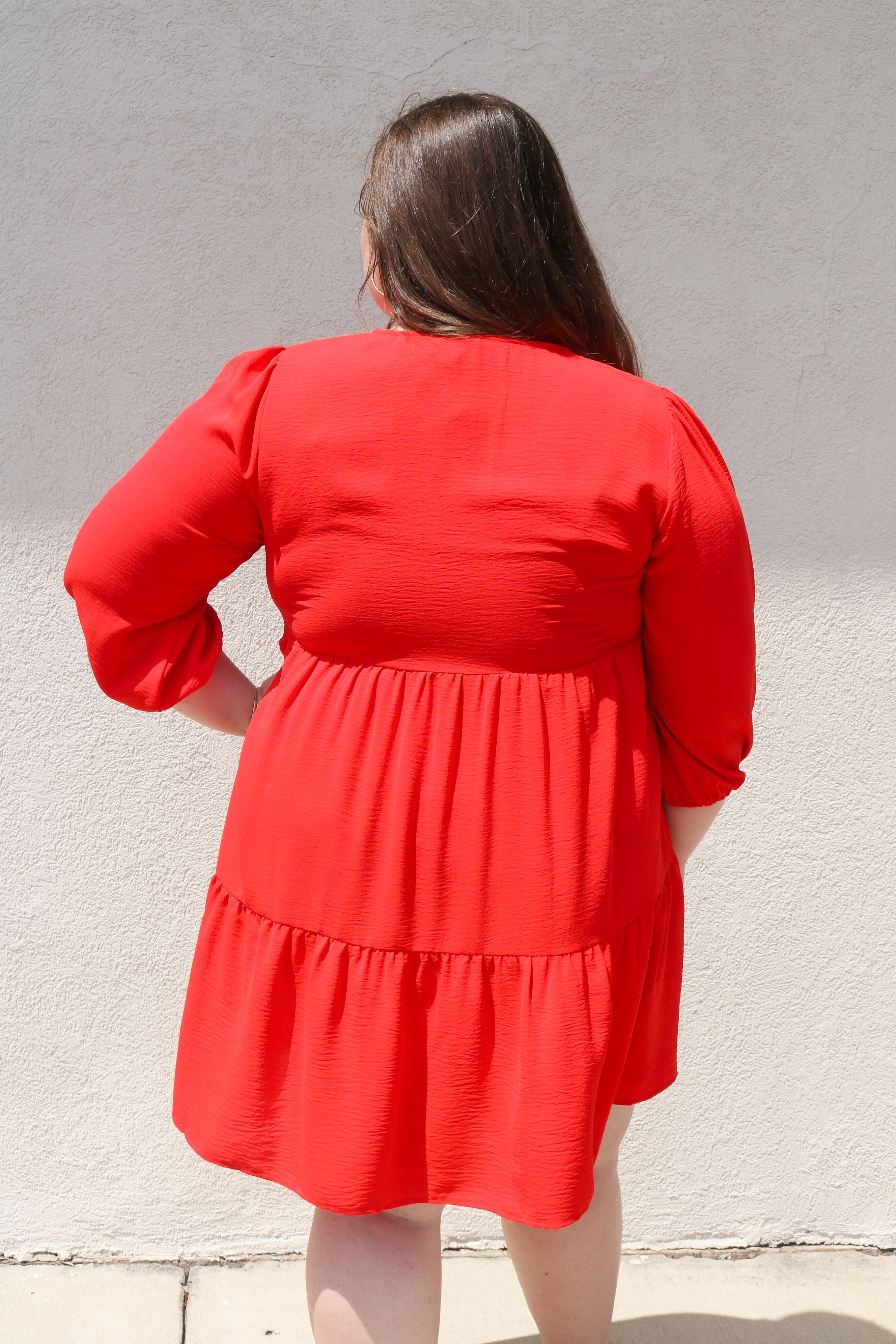 Curvy Elaine Dress Red