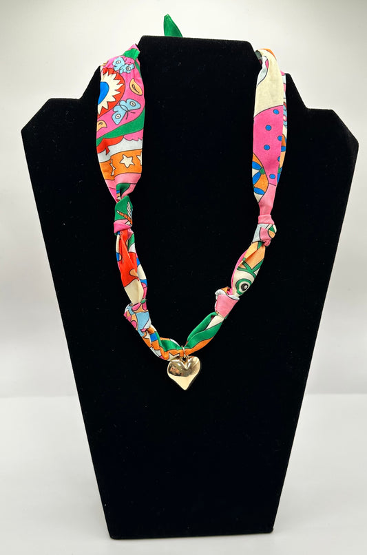 Golden Heart Pendant Necklace