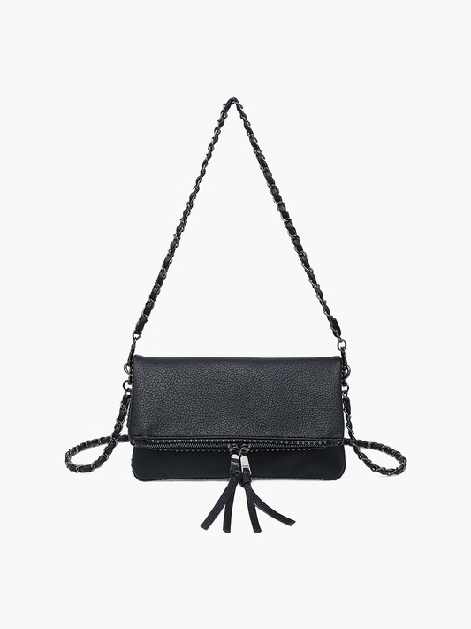 Julie Studded Crossbody- Black