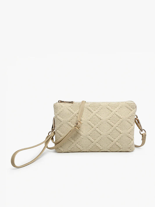 Riley Sweater Crossbody- Beige