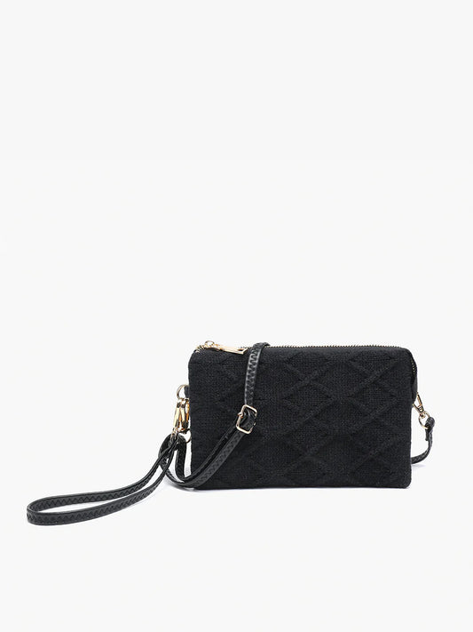 Riley Sweater Crossbody- Black