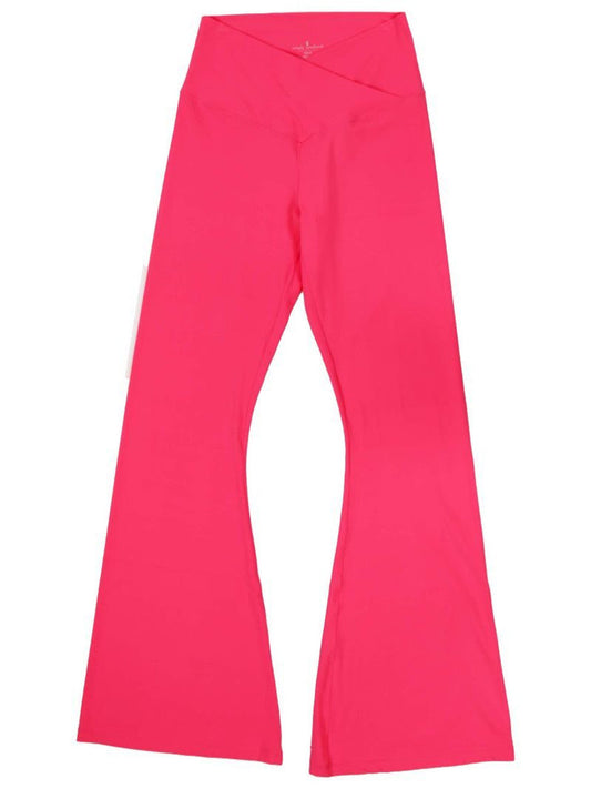 Simply Southern Crossover Flare Leggings- Pink