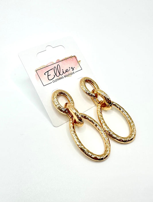 Textured Drop Earrings