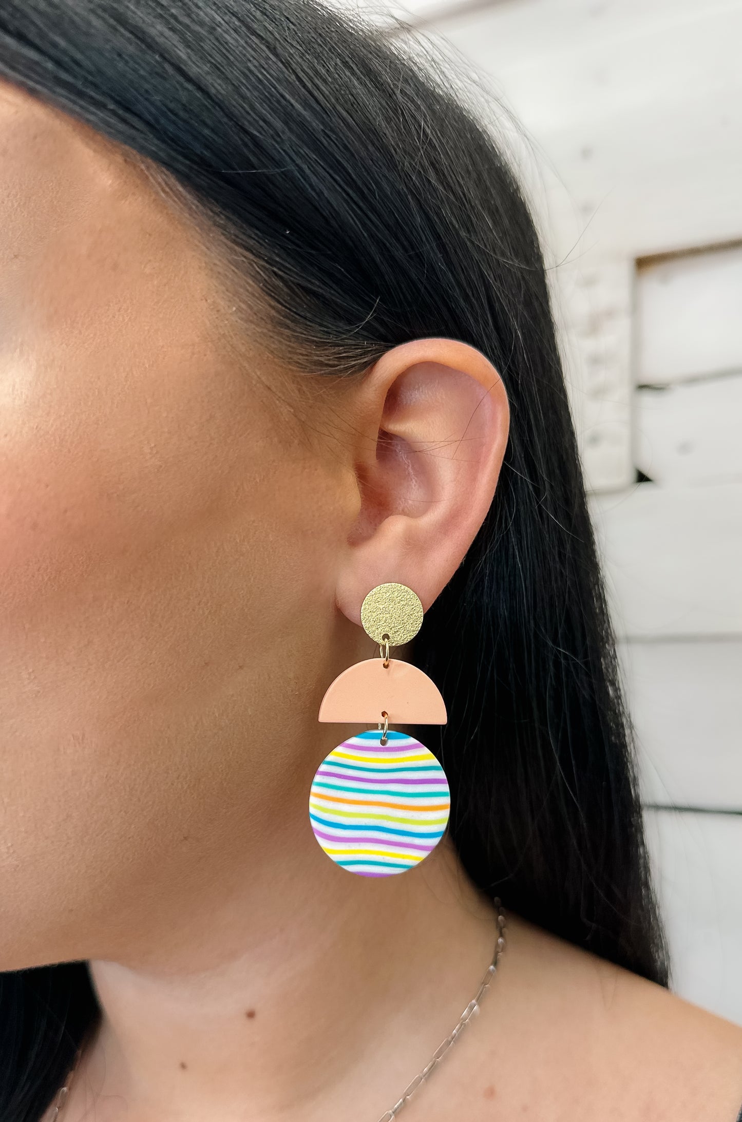 Tiered Clay Earrings