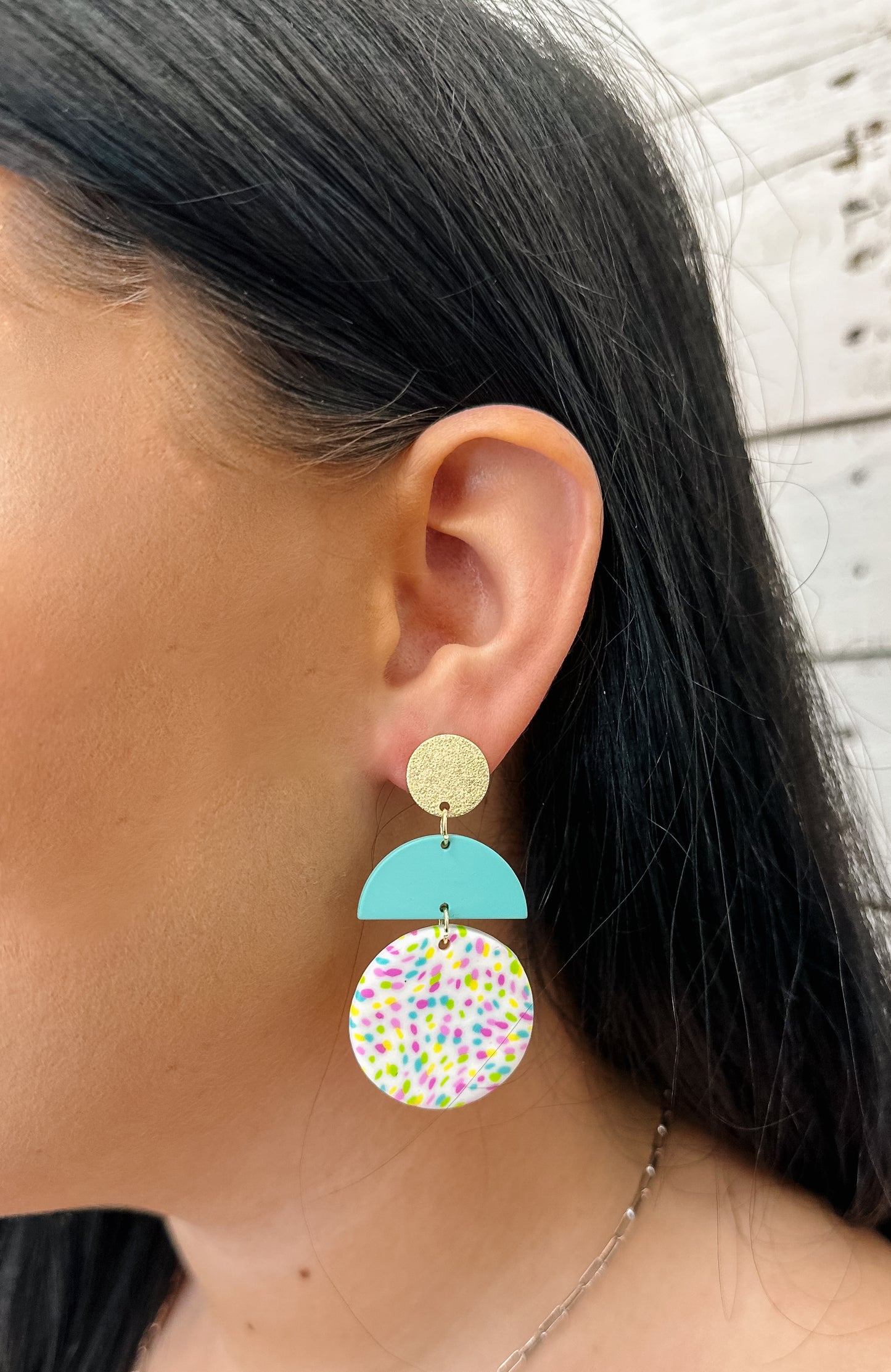 Tiered Clay Earrings