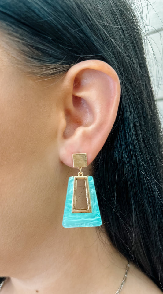 Aqua Marble Earrings