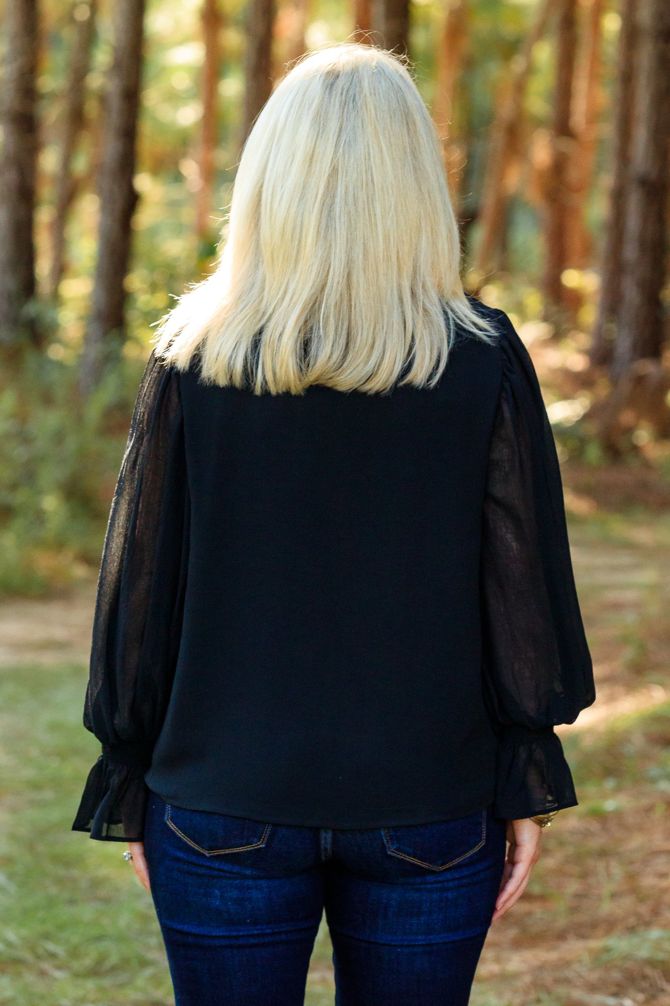 Camilla Long Sleeve Top - Black