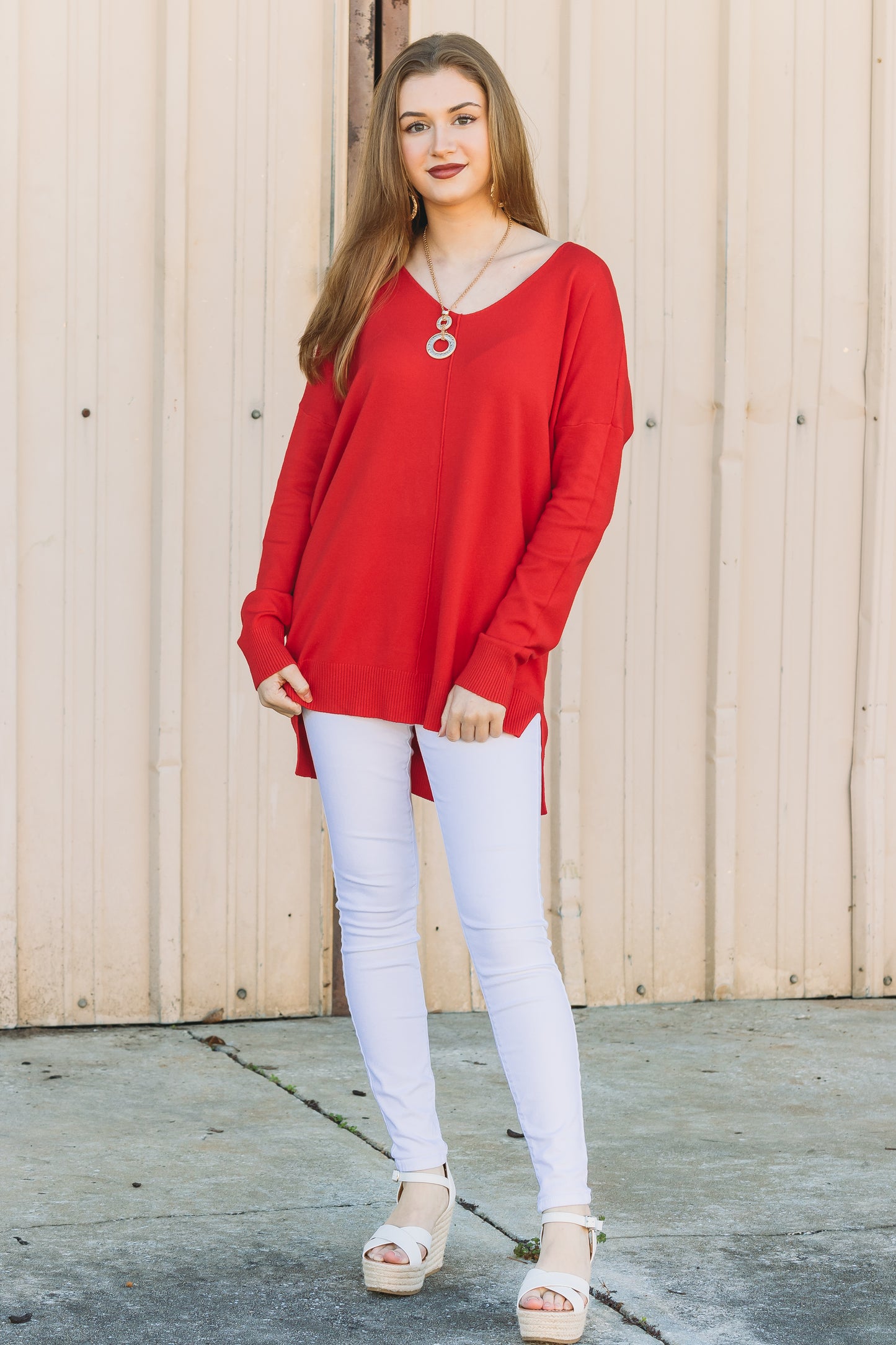 Sadie Sweater - Red