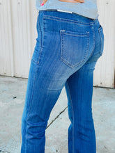 Load image into Gallery viewer, Faye Pull-On Flares with Surplus Pocket - Medium Wash Denim